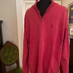 Izod luxury sport vintage wash 1/4 zip sweater
